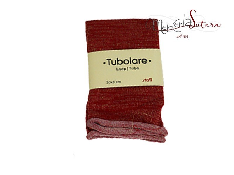 Tubolare Lurex Rosso