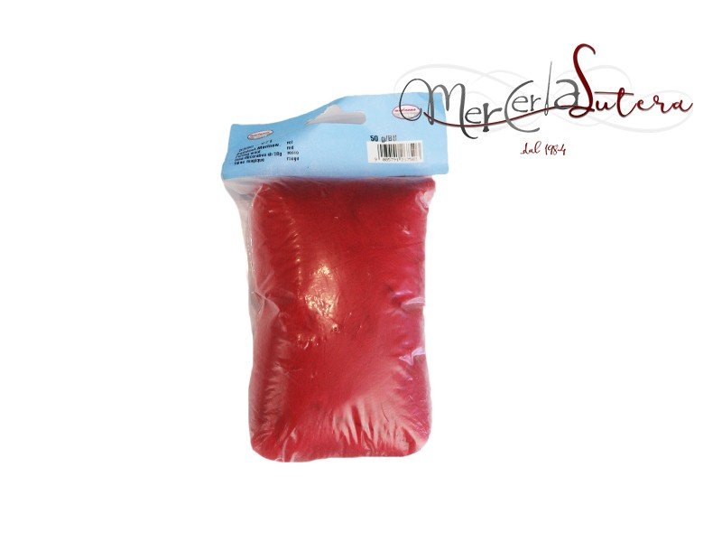 Lana Cardata Colore Rosso
