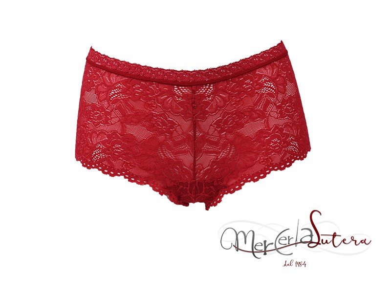 Culotte in pizzo Rosso