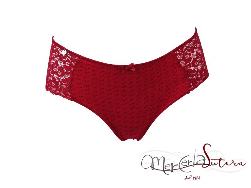 Slip Lisca Rosso fianco alto