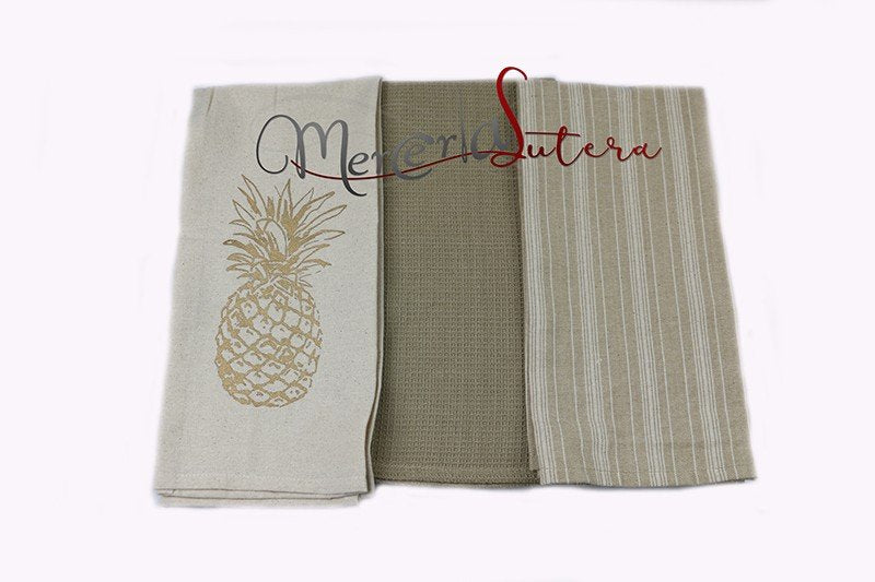 Set Strofinacci Cucina Ananas - Maè by Via Roma, 60