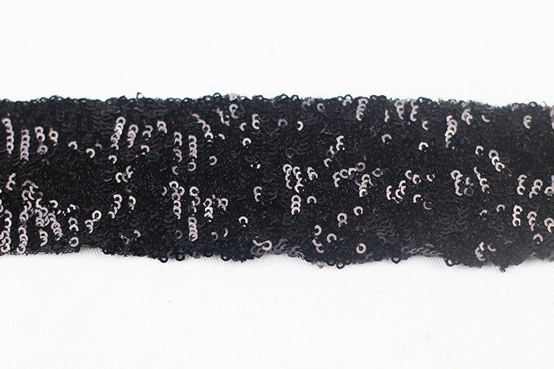 Bordo paillettes elasticizzato