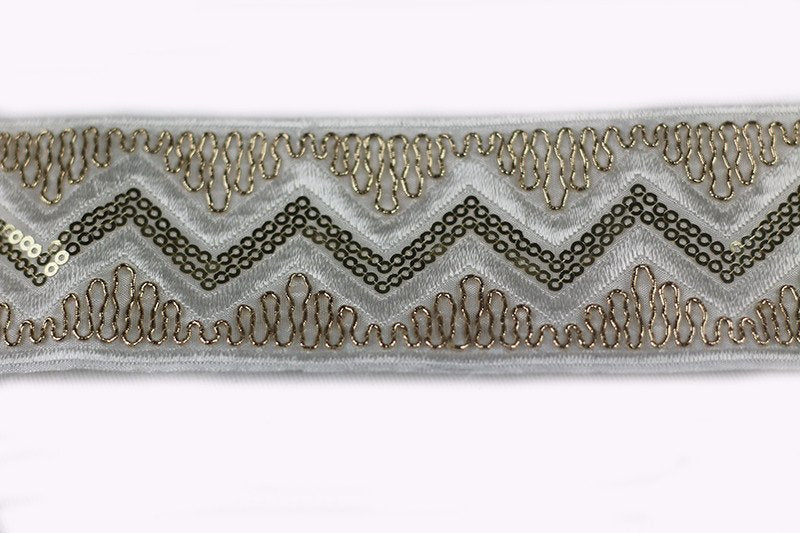 Passamaneria ricamo paillettes