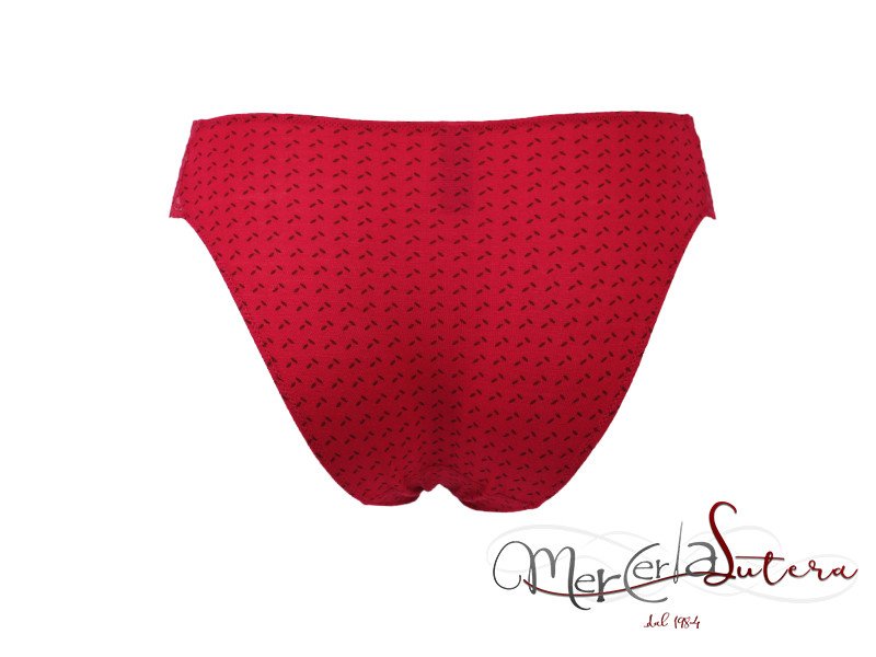 Slip donna inserto in pizzo fianco basso