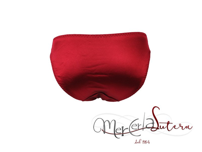 Slip donna rosso in raso