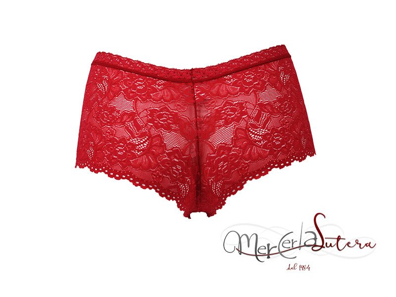 Culotte in pizzo Rosso