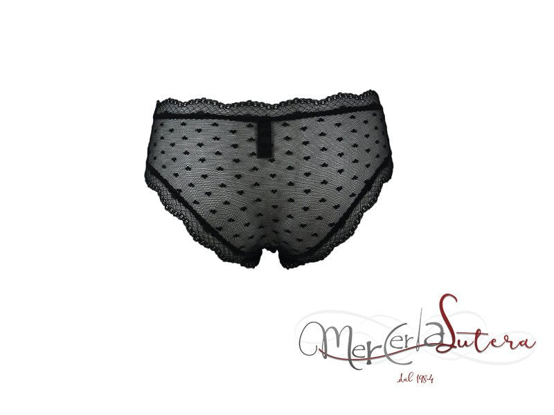 Culotte donna in tulle cuori