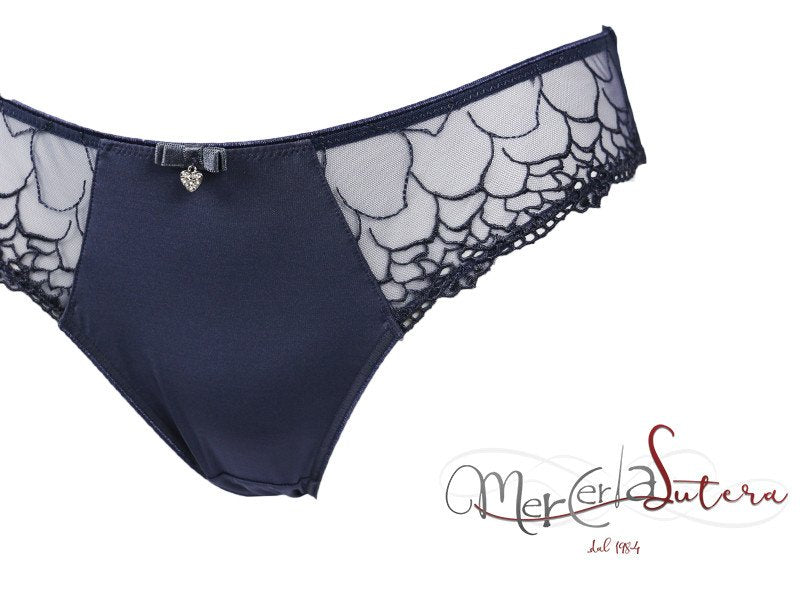 Slip donna con inserti in pizzo