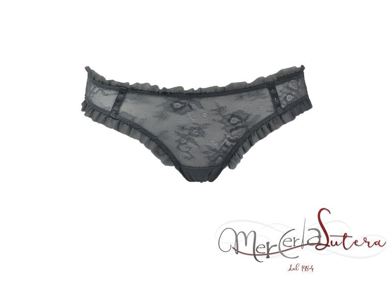 Slip donna in pizzo con volant - PROMISE - Z3383