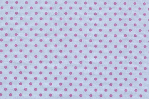 Tessuto Cotone fantasia Pois Piccoli base bianca
