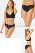 Completo in pizzo coppe senza ferretto