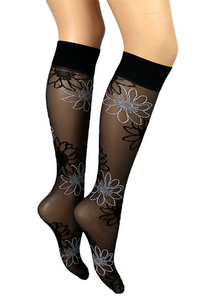 Gambaletto fiori 30 den