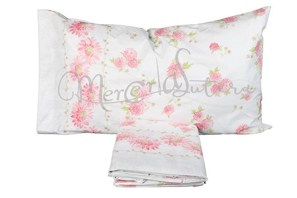 Completo Letto Lenzuola In Cotone Matrimoniale - Gerbera - Maè By Via Roma, 60