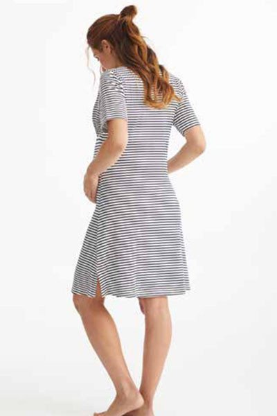 Camicia da notte Maternity Righe - Promise