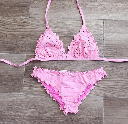 Bikini Bimba/Ragazza Triangolo con strass