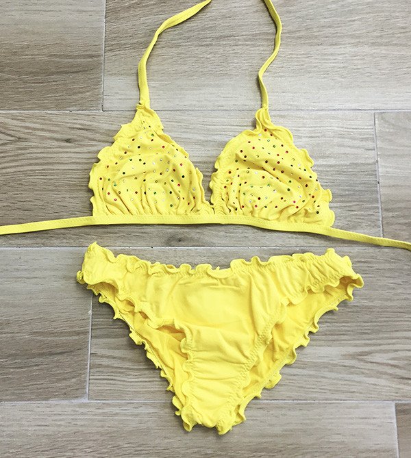 Bikini Bimba/Ragazza Triangolo con strass