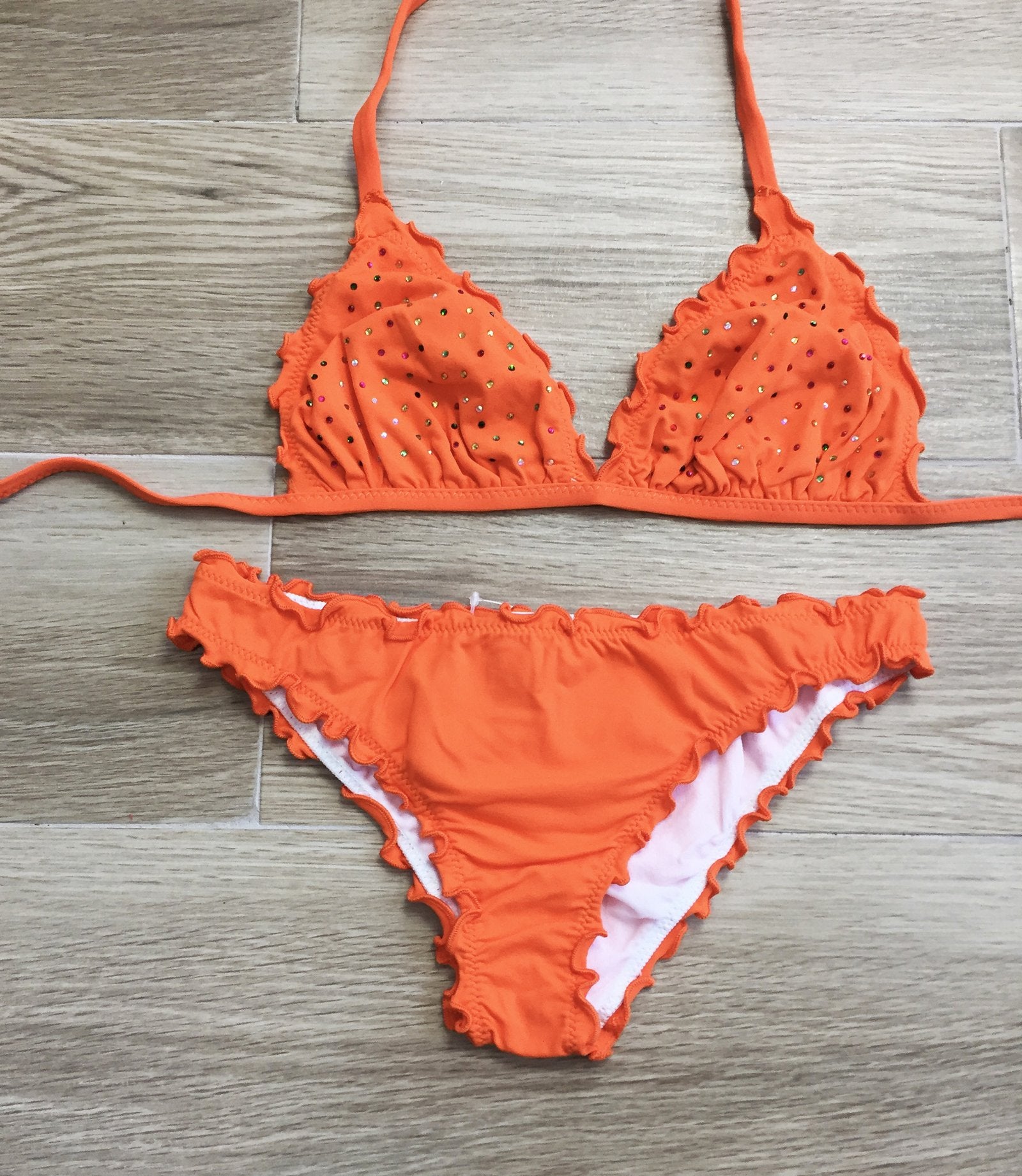 Bikini Bimba/Ragazza Triangolo con strass