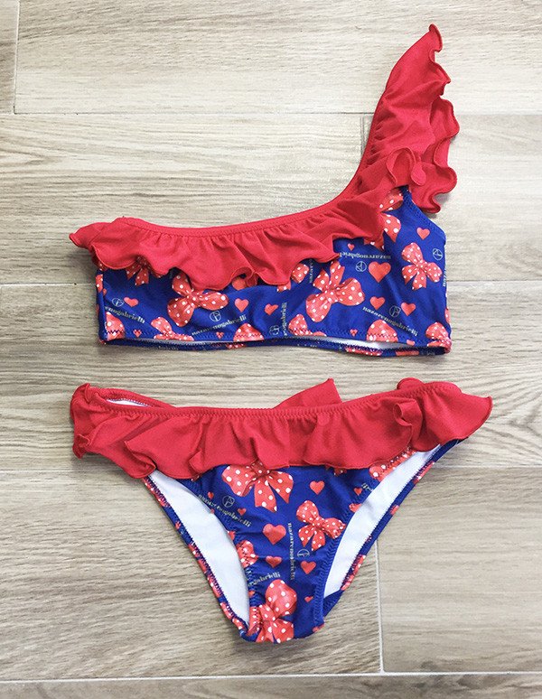 Bikini bimba monospalla fiocchi