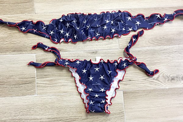 Bikini ragazza fascia fantasia  stelle