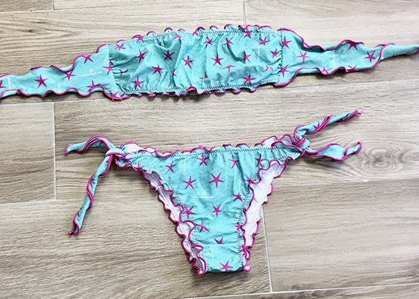 Bikini ragazza fascia fantasia  stelle
