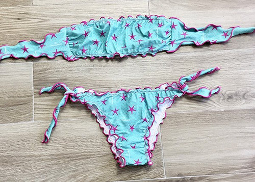 Bikini ragazza fascia fantasia  stelle