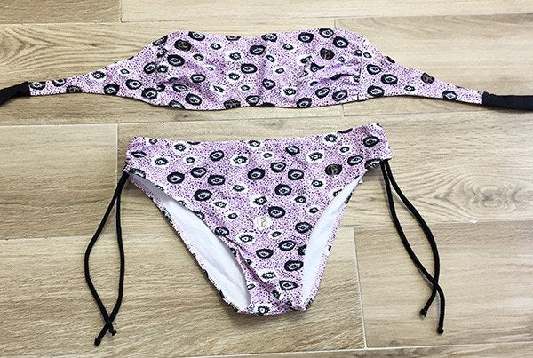 Bikini Bimba-Ragazza fascia stampa occhi