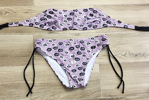 Bikini Bimba-Ragazza fascia stampa occhi