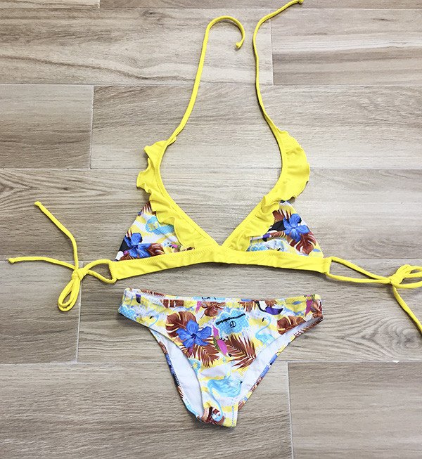 Bikini bimba-ragazza triangolo fiori