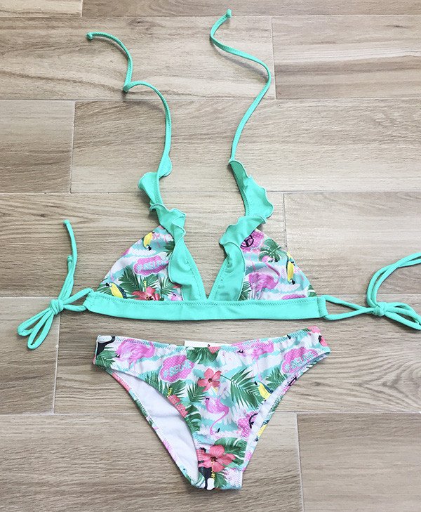 Bikini bimba-ragazza triangolo fiori