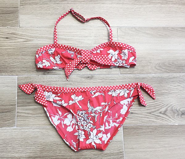 Bikini bimba-ragazza fiori/pois