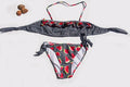 Bikini bimba fascia con volant - Linea Mare Blu