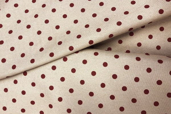 Tessuto Canapone Pois - H. 280 cm