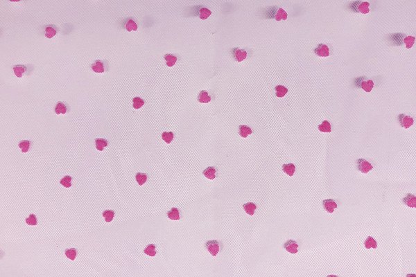 Tulle con cuori piccoli