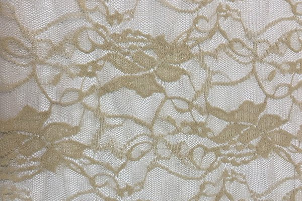Tessuto in pizzo beige