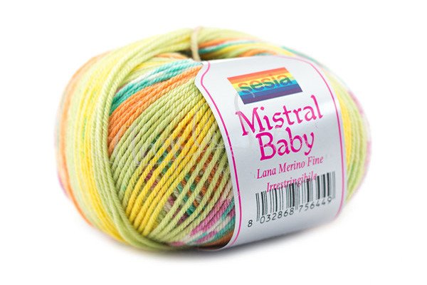Filato pura lana Mistral Baby - Sesia