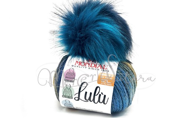 Filato Lulù con pompon- Lana Mondial