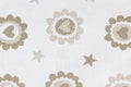 Tessuto Cotone fantasia Cuori e Stelle Beige Chiaro/Scuro