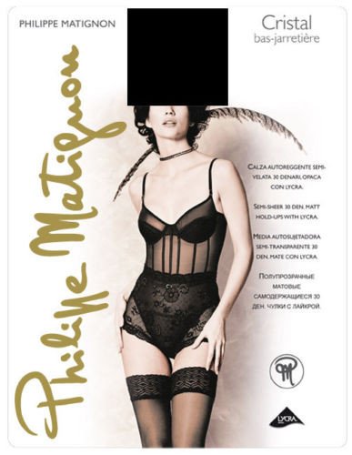Autoreggente Cristal 30 Bas- Jarretiare - Philippe Matignon