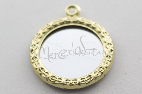 Pendente Specchio in metallo - 3 cm e 4 cm