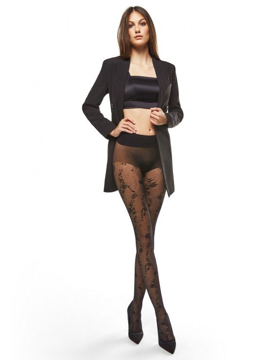 Collant donna in pizzo Ricamo - Philippe Matignon