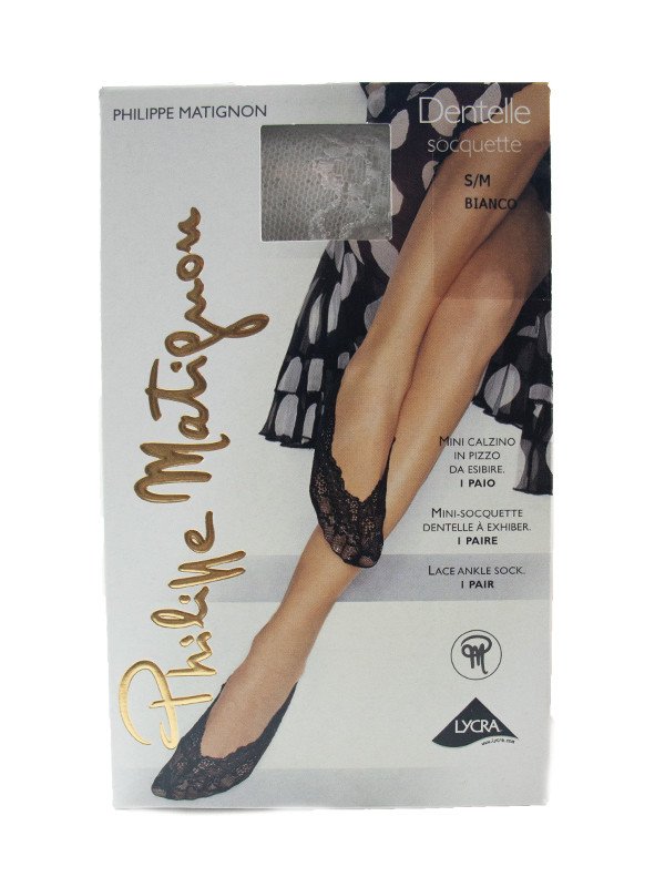 Salvapiede in pizzo - Dentelle Socquette - Philippe Matignon