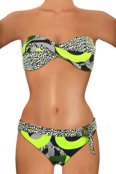 Bikini fascia caramella maculata - coppa C - Marika Mare