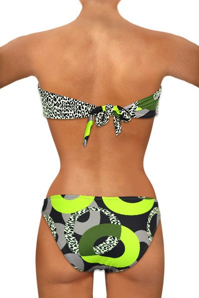 Bikini fascia caramella maculata - coppa C - Marika Mare