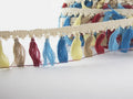 Passamaneria fiocchetti panna-multicolor