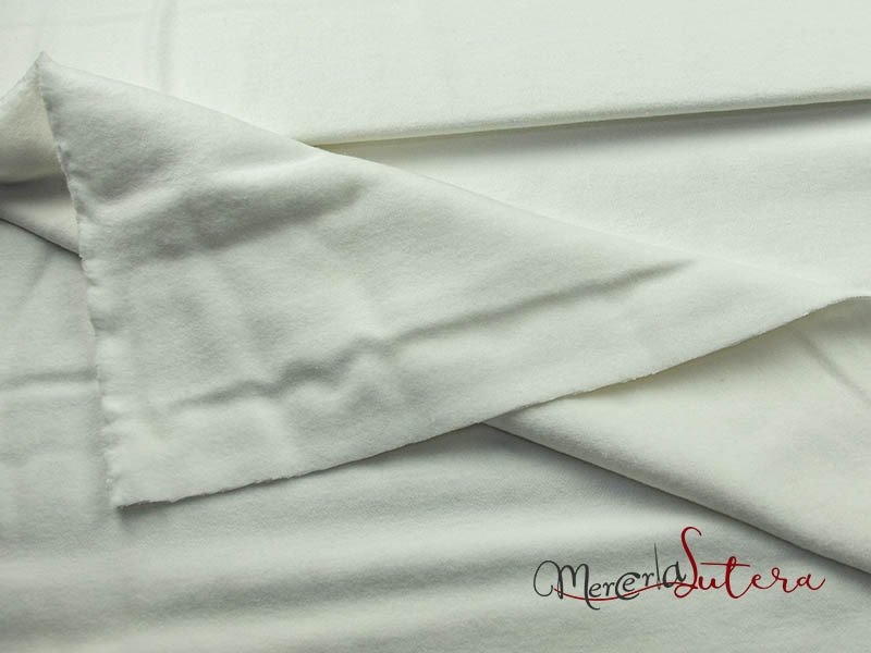 Tessuto per mollettone bianco