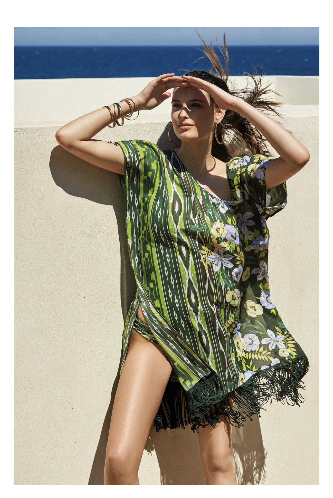 Poncho con frange - Cora Acapulco - DAVID MARE
