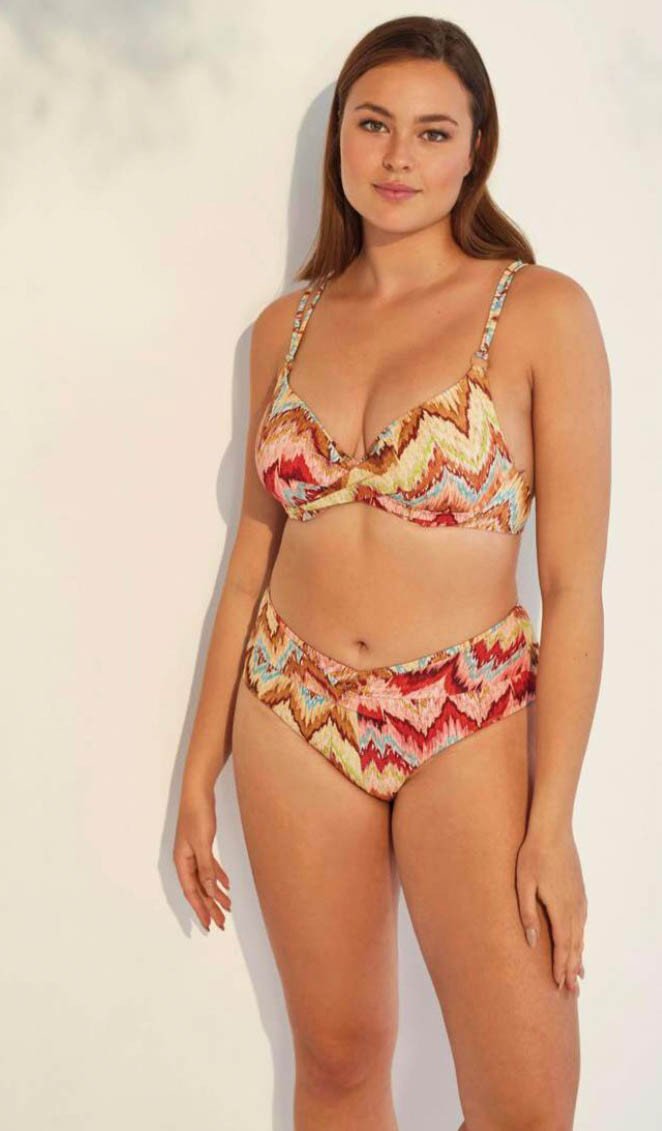 Bikini stampa ZIG ZAG coppa D - PROMISE