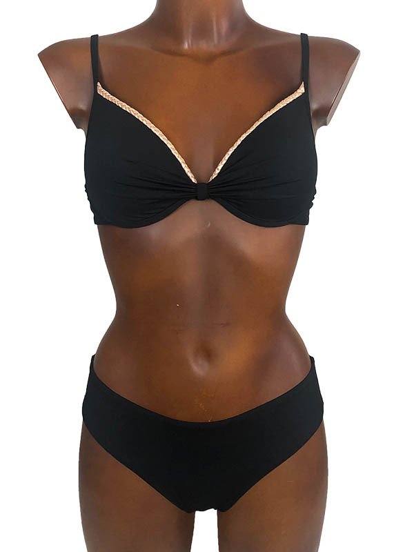 Bikini treccia - coppa C -  LINEA MARE BLU