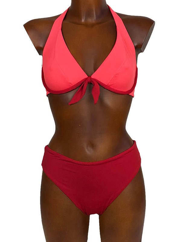 Bikini triangolo steccato double-face - LINEA MARE BLU