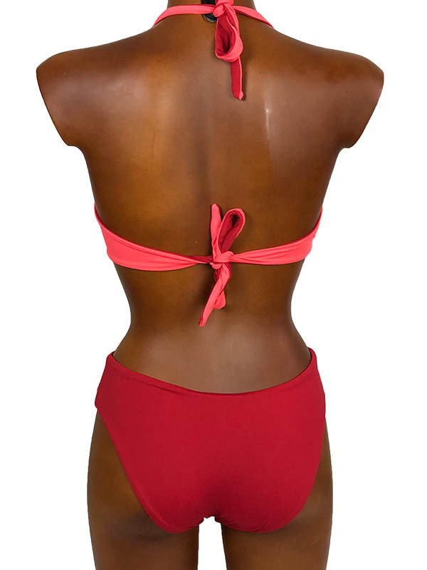 Bikini triangolo steccato double-face - LINEA MARE BLU